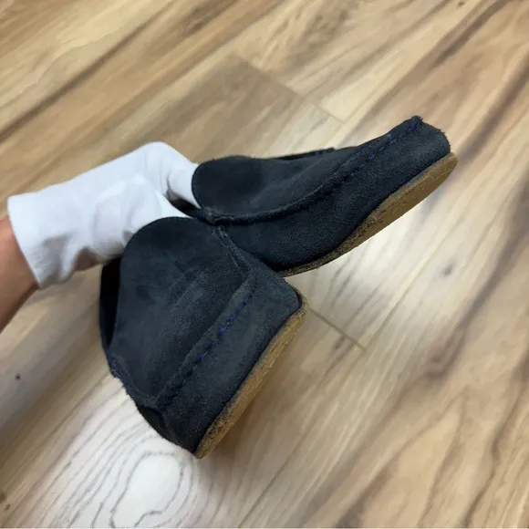 Diesel Onestyle Suede Slip On Loafers Moccasins Shoes Indigo Blue 43/10