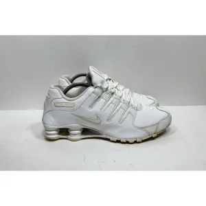 Nike Shox NZ Athletic Triple White Leather 378341-128 Men’s Size 10 Shoes